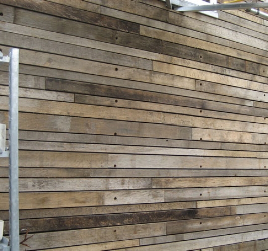 Reclaimed Wood Wall Cladding in Garden Spaces