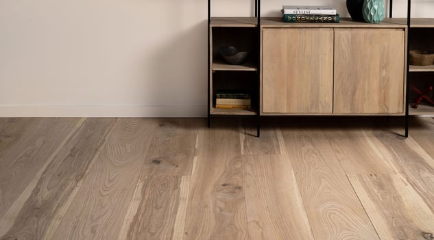 UE Live Sawn Wide Plank Ash Flooring Installation