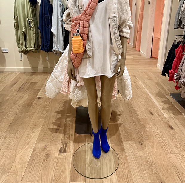 Character Grade White Oak Flooring installed in a retail clothing store