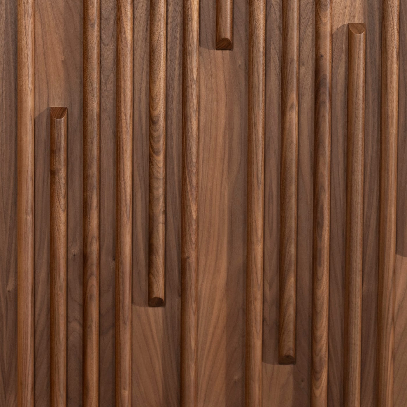 Interval walnut wood wall panel swatch