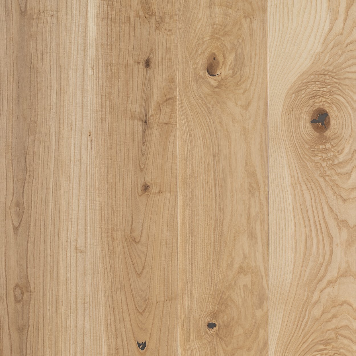 Live Sawn Engineered Wide Plank Ash Flooring 7.5" Width