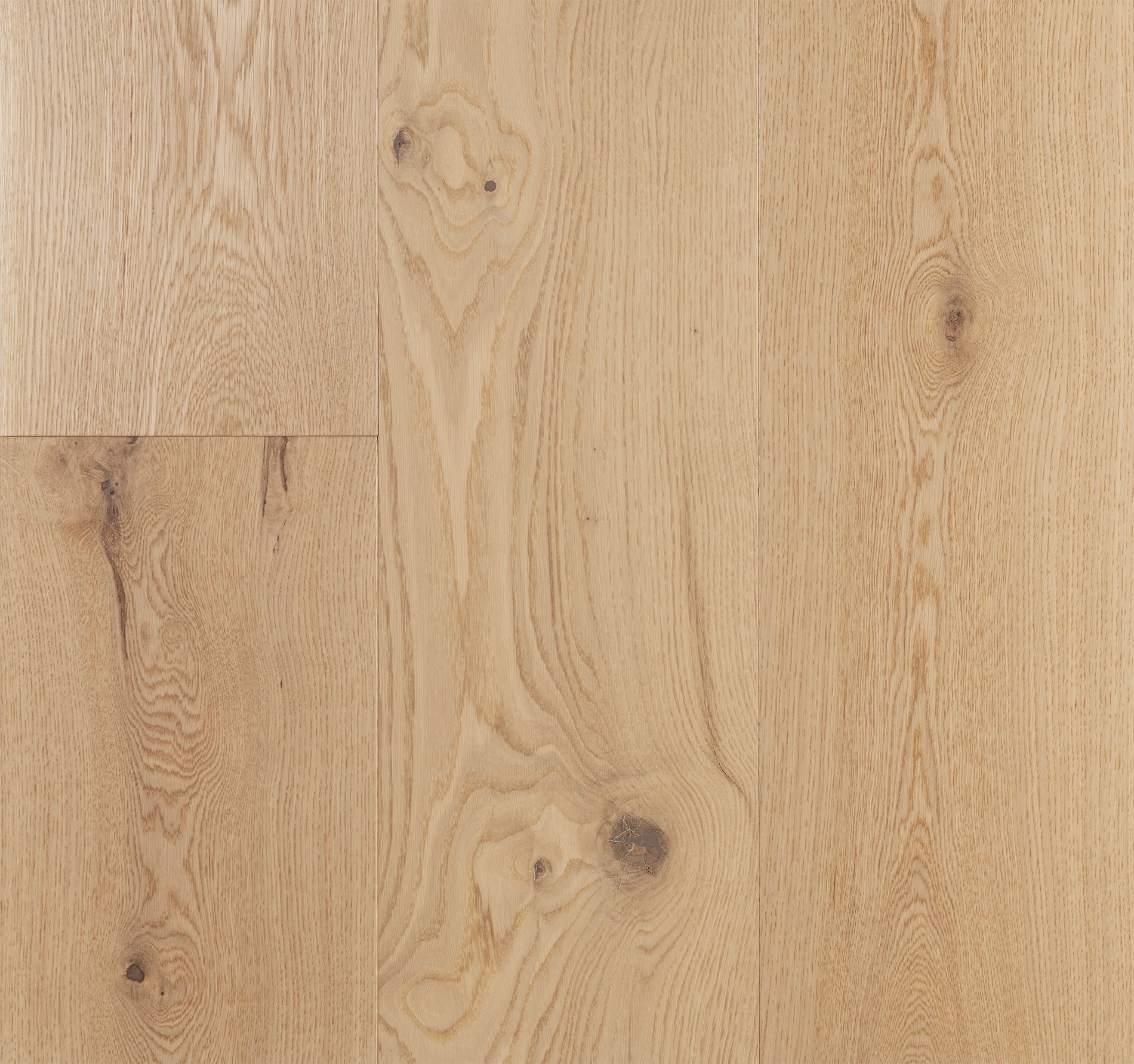 Live Sawn Engineered Wide Plank White Oak Flooring 10.5" Swatch