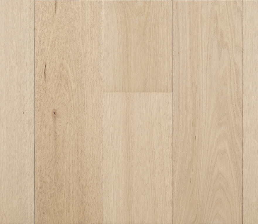 Live Sawn Engineered Wide Plank Red Oak Flooring in Wheat Finish