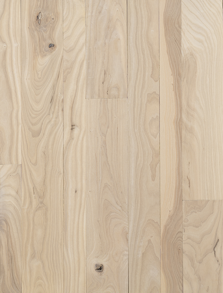 Live Sawn Solid Ash Flooring in Soft White Finish