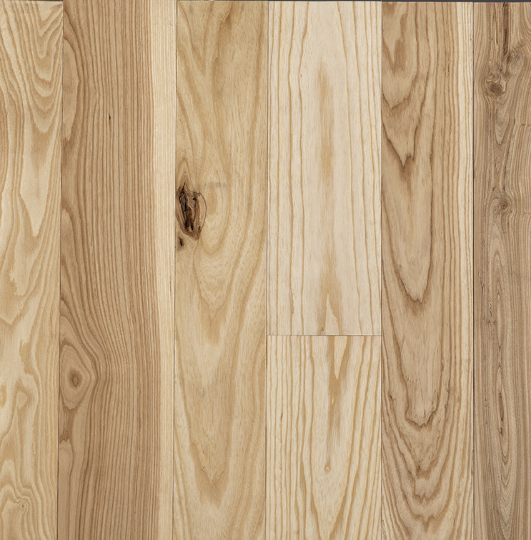 Live Sawn Solid Ash Flooring in Matte Clear