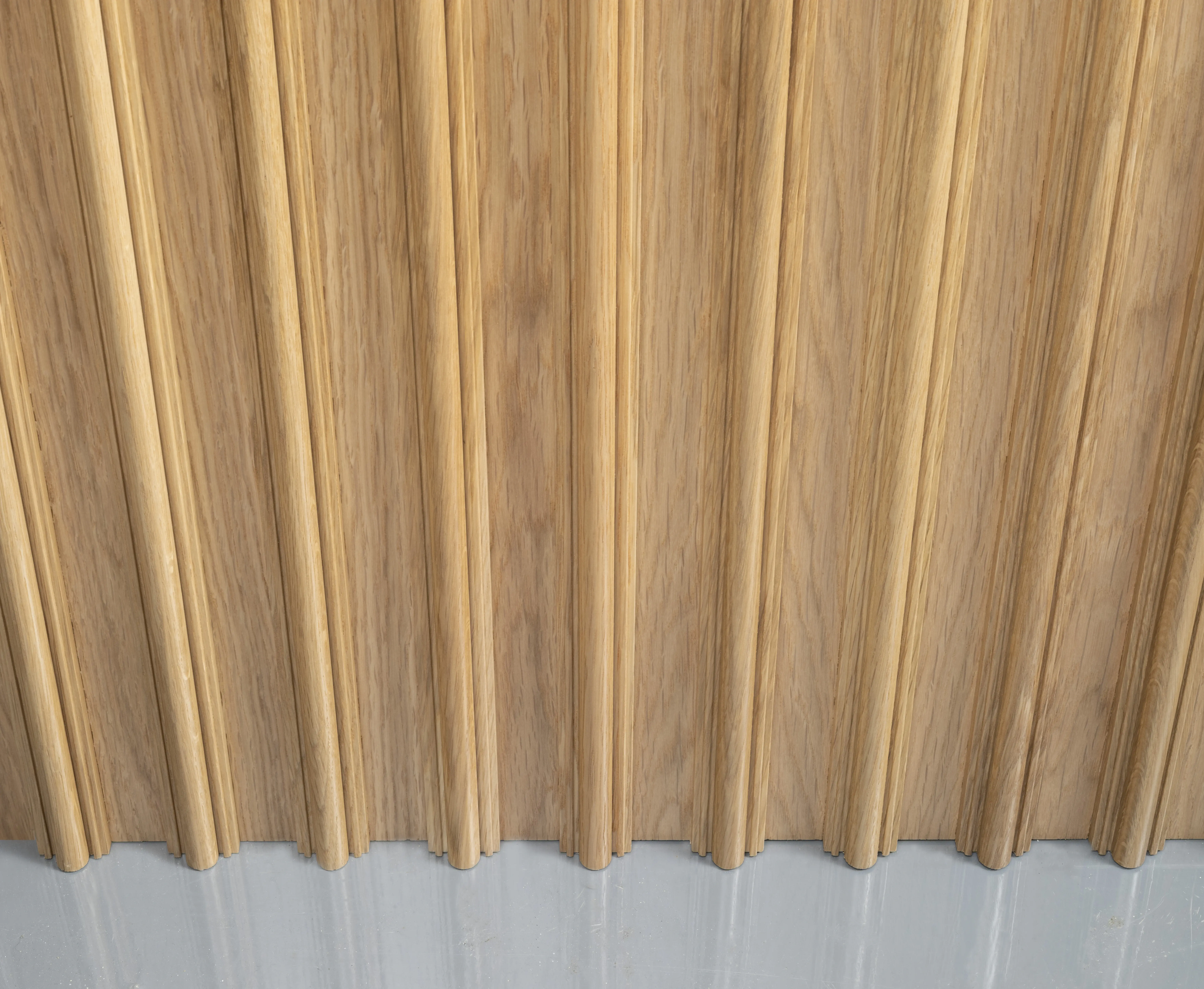 Palladian wood wall panel detail oak
