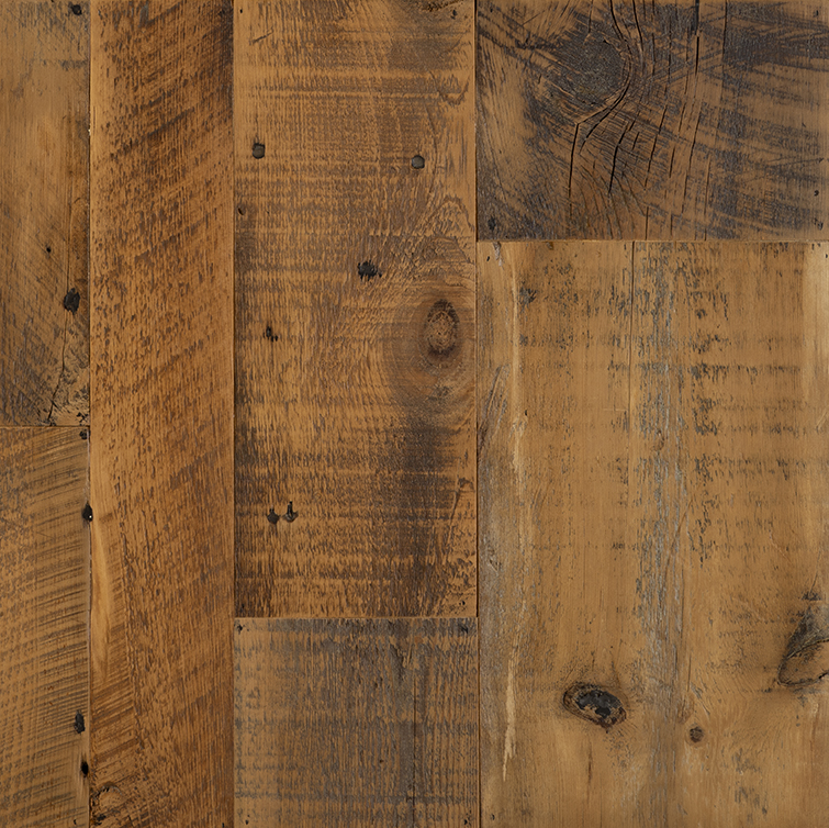Reclaimed Skip-Planed Patina Pine Flooring