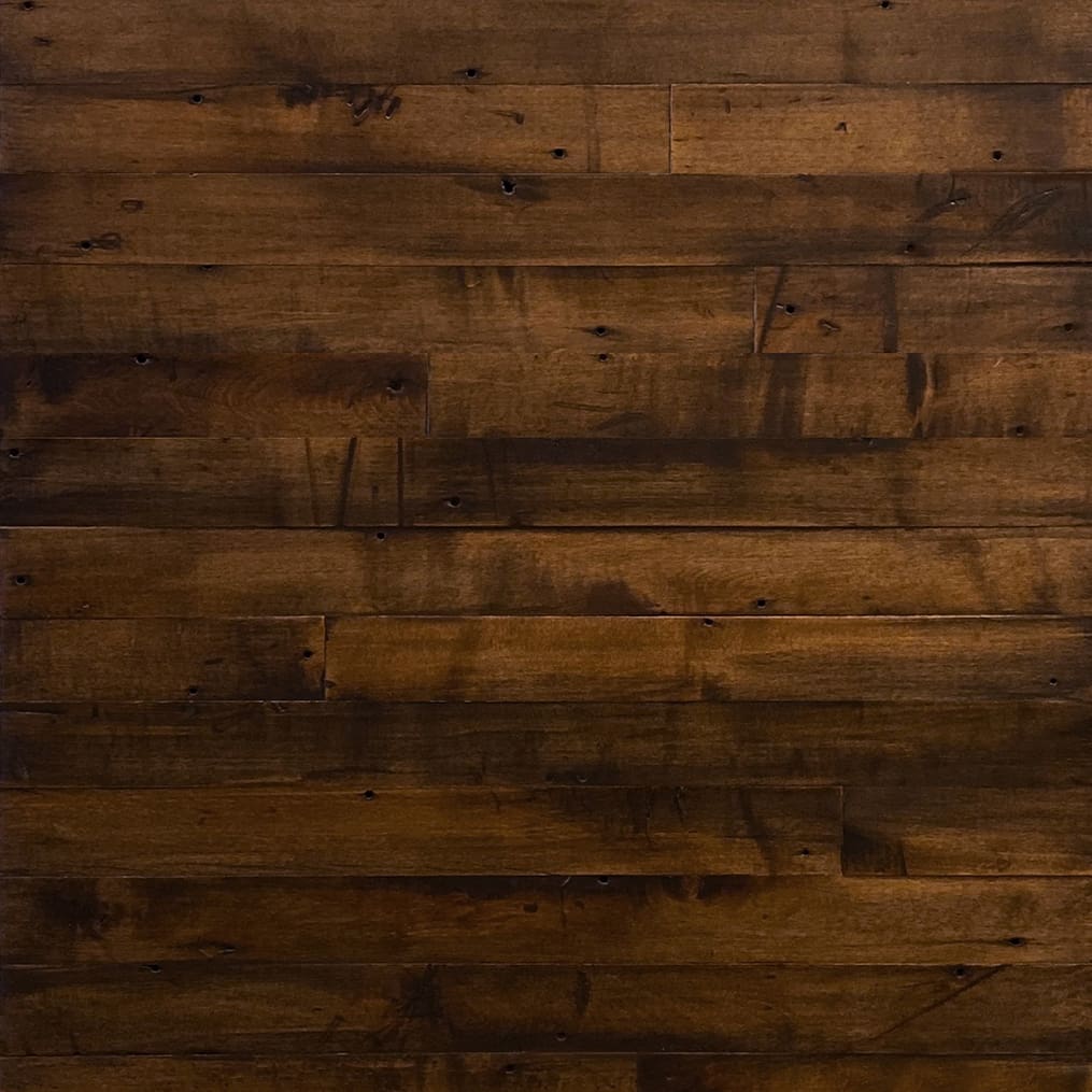 Reclaimed Factory Maple – Skip Planed Dark