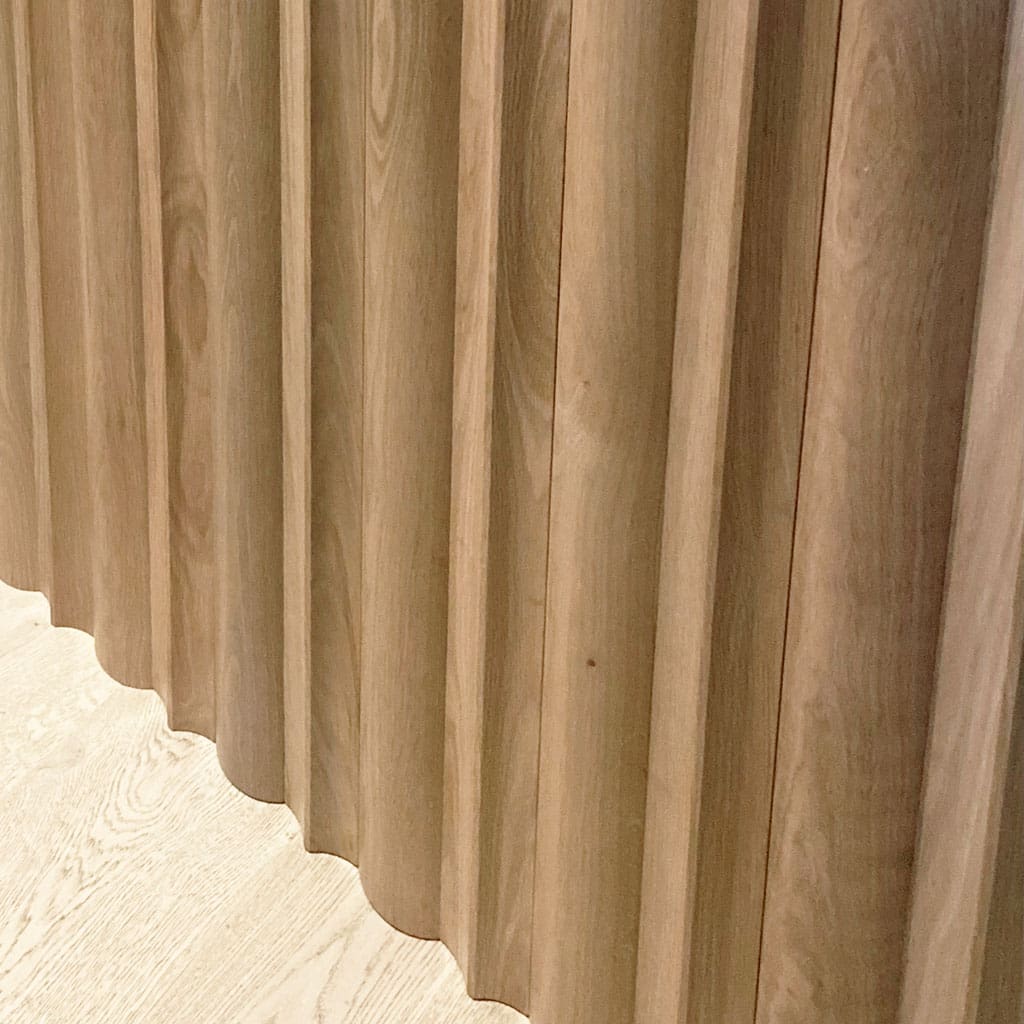 Image of Broad Wave Slat Wood Wall Panel