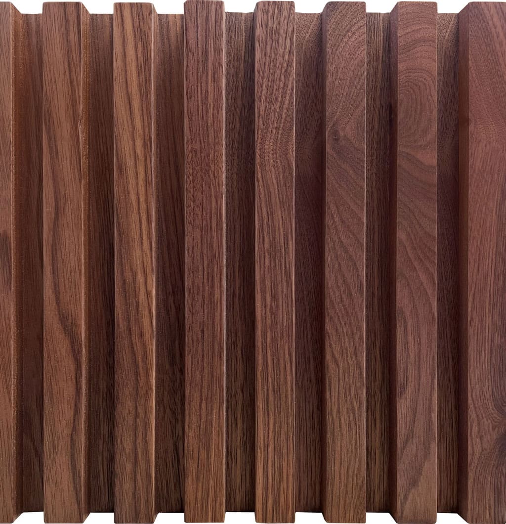 Classic Slat Wood Wall Panel in Walnut with Premium Oil Finish