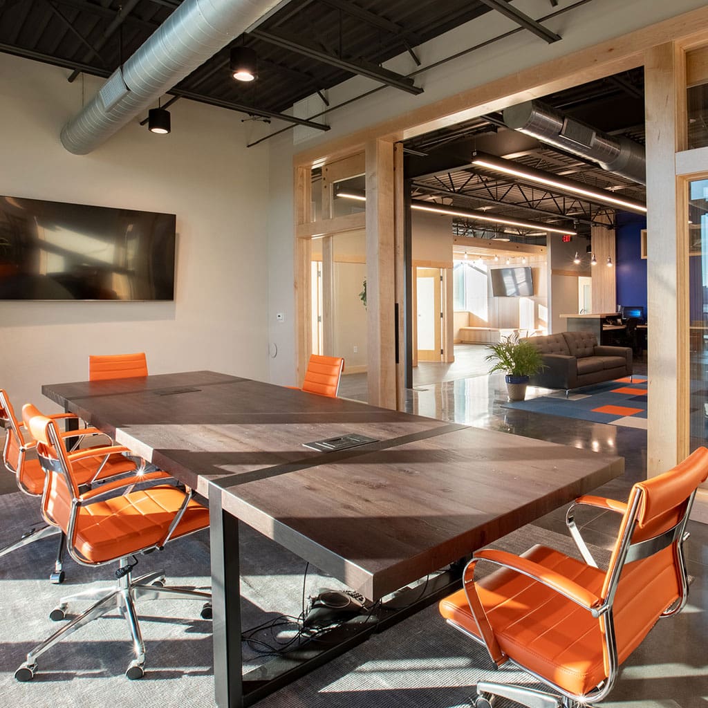 Distillery Table Installed in Office