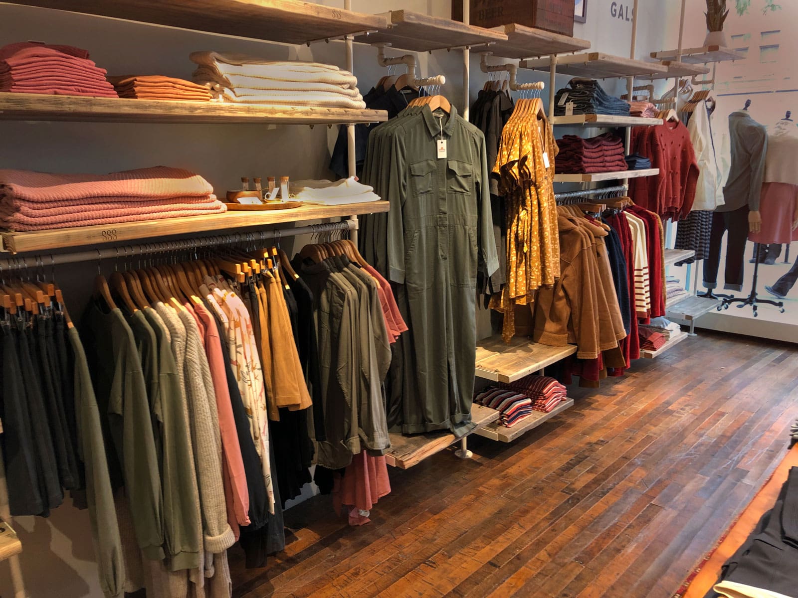 Reclaimed Factory Maple inside Marine Layer NYC