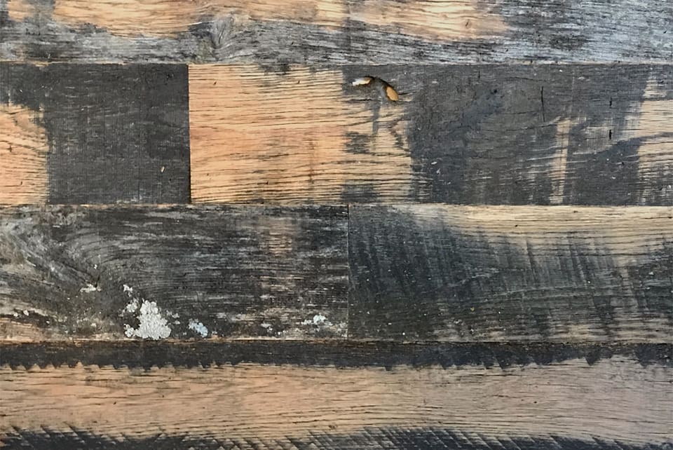 Image of Skip Planed Black Oak Cladding - Reclaimed
