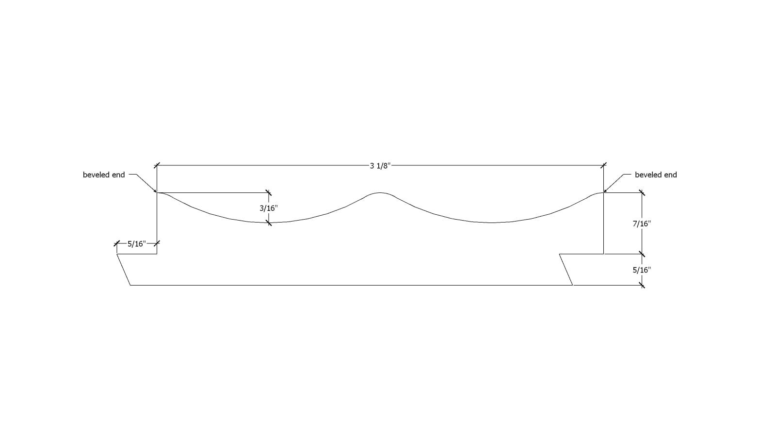 Solid Fluted Wood Wall Panel Detail