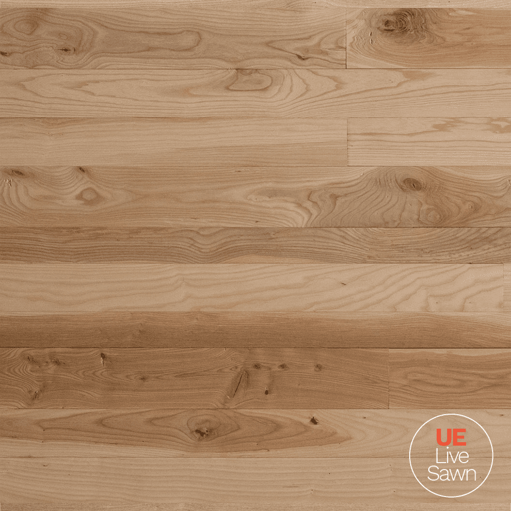 UE LIVE SAWN Matte Clear Ash Urban Wood Cladding Swatch