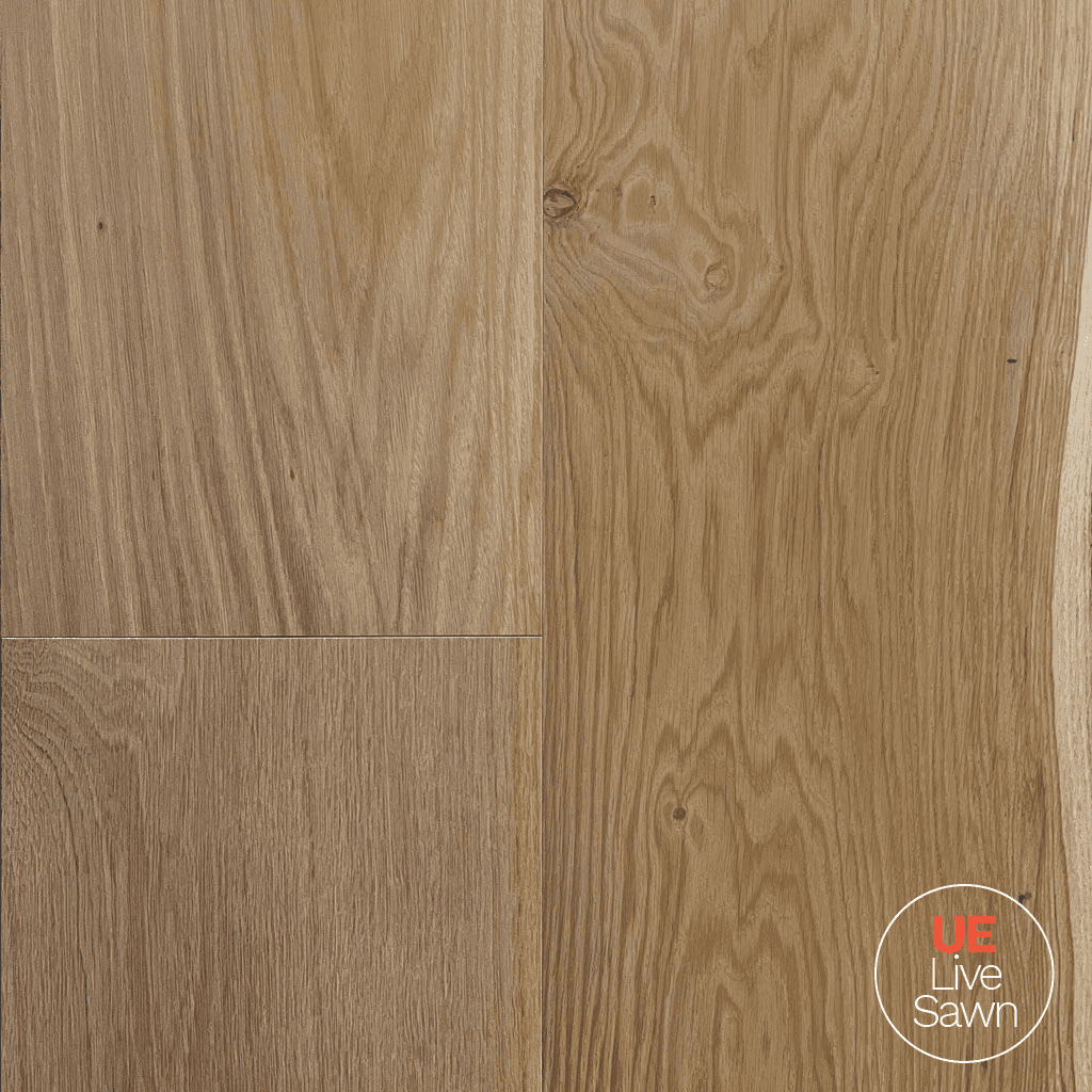 Image of Live Sawn Character White Oak Wide Plank Wood Flooring - Engineered