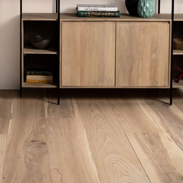 Live Sawn Engineered Wide Plank Ash Flooring Installation