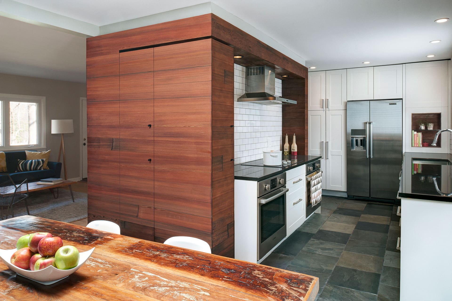 Reclaimed Redwood & Oak | Urban Residence, Philadelphia, PA