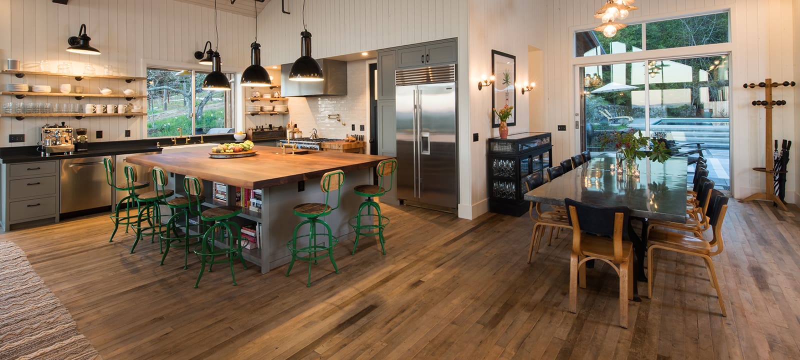 Reclaimed Maple Flooring | Vineyard Retreat, Napa County, CA