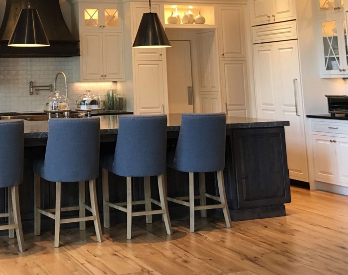 Reclaimed White Oak Flooring in Kitchen