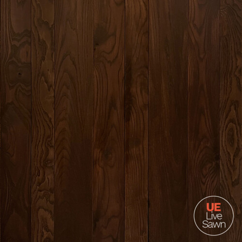 live sawn ash urban wood flooring in brown leather