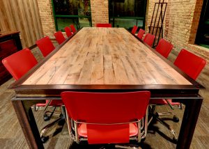 Factory Maple I-Beam Conference Table at Boelter Chicago