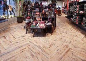 Reclaimed Flooring and Fixtures at Reddy in Soho