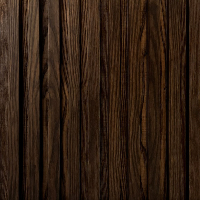 Urban Ash Solid Classic Wood Wall Planks in Smoke Finish
