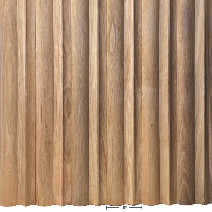 Broad Wave 3D Slat Wood Wall Panel