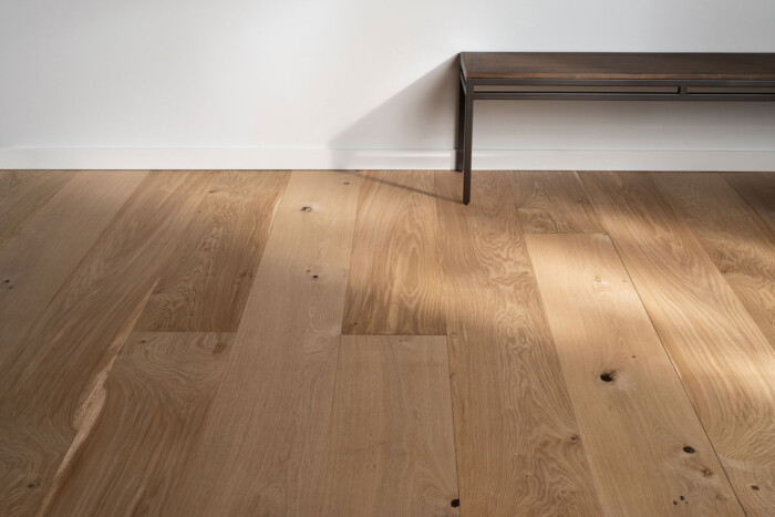 UE LIVE SAWN Character White Oak Wide Plank Wood Flooring Installation